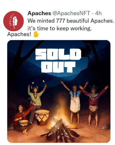 Apaches NFT: From Exposure to Sellout Success