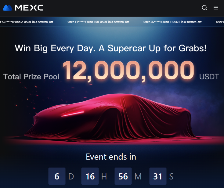 MEXC: $12M USDT Giveaway & Trading Surge